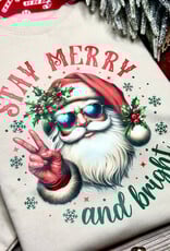 *Pre-Order* Beige Stay Merry Cool Santa Crew (S-3XL)