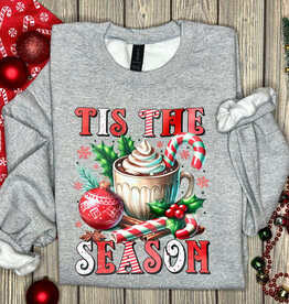 Gray Tis the Season Crew (S-3XL)