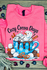 Gildan *Pre-Order* Pink Cozy Cocoa Days Crew (S-3XL)