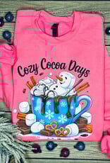 *Pre-Order* Pink Cozy Cocoa Days Crew (S-3XL)