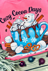 Gildan *Pre-Order* Pink Cozy Cocoa Days Crew (S-3XL)