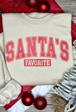 Gildan *Pre-Order* Beige Santa's Favorite Crew (S-3XL)