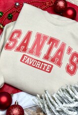 Gildan *Pre-Order* Beige Santa's Favorite Crew (S-3XL)