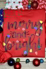 Gildan *Pre-Order* Red Merry & Bright Crew (S-3XL)