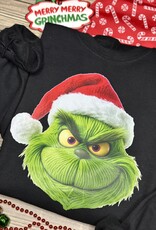 Gildan *Pre-Order* Black Faux Yarn Grinch Crew (S-3XL)