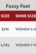 Lazy One Lazy One* Candy Cane Fuzzy Feet Slippers (S-XL) (Pre-Order Closes 11/17)