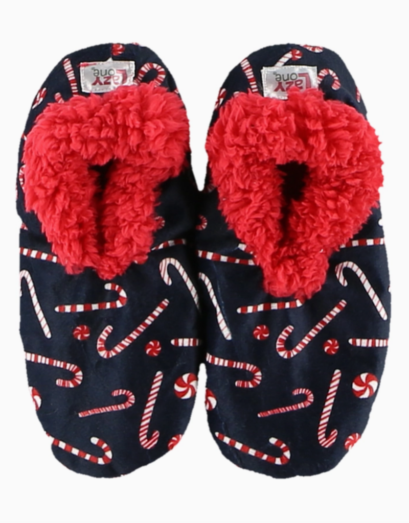 Lazy One Lazy One* Candy Cane Fuzzy Feet Slippers (S-XL) (Pre-Order Closes 11/17)