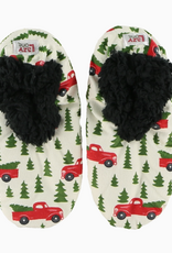 Lazy One Lazy One* Plaid Truck Fuzzy Feet Slippers (S-XL) (Pre-Order Closes 11/17)