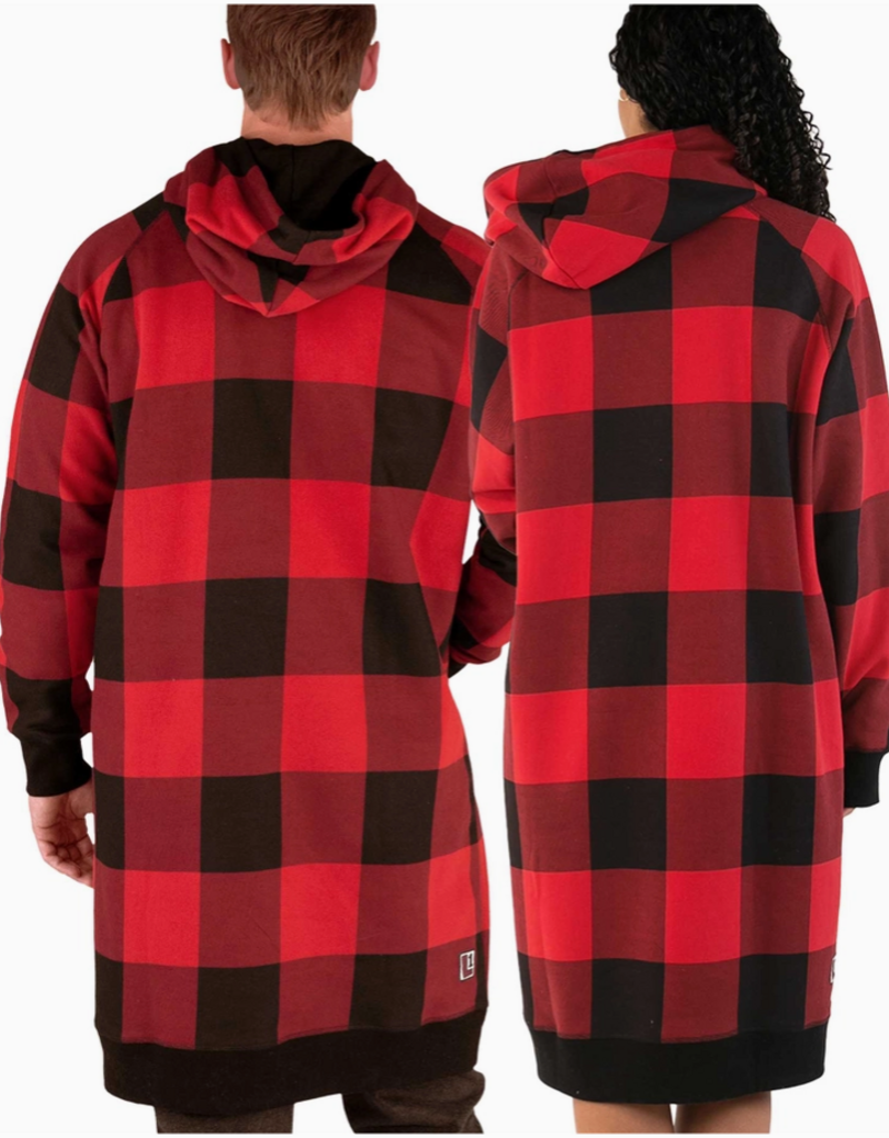 Lazy One Lazy One* Red Plaid Sleep Hoodie (Pre-Order Closes 11/17)