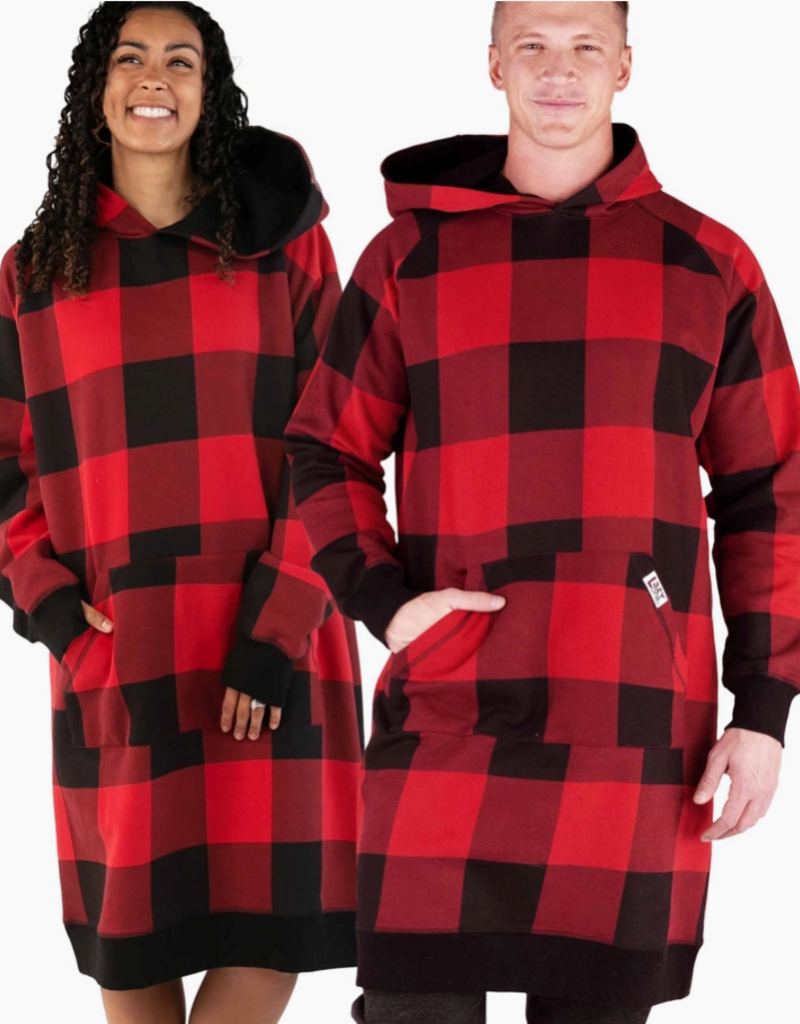 Lazy One Lazy One* Red Plaid Sleep Hoodie (Pre-Order Closes 11/17)