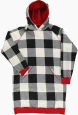 Lazy One Lazy One* B+W Plaid Sleep Hoodie (Pre-Order Closes 11/17)