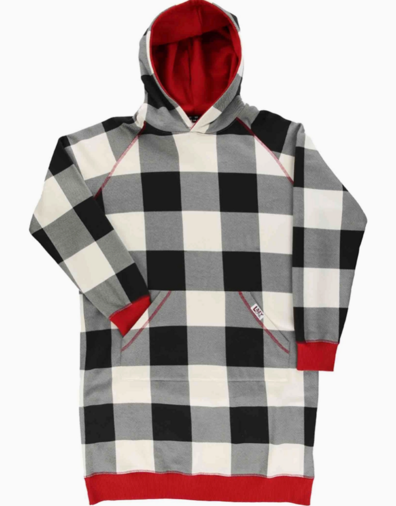 Lazy One Lazy One* B+W Plaid Sleep Hoodie (Pre-Order Closes 11/17)