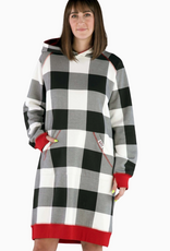 Lazy One Lazy One* B+W Plaid Sleep Hoodie (Pre-Order Closes 11/17)