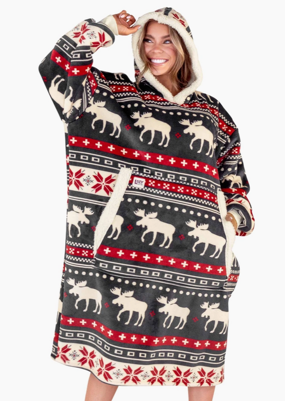 Lazy One Lazy One* Cabin Fair Isle Blanket Hoodie (Pre-Order Closes 11/17)