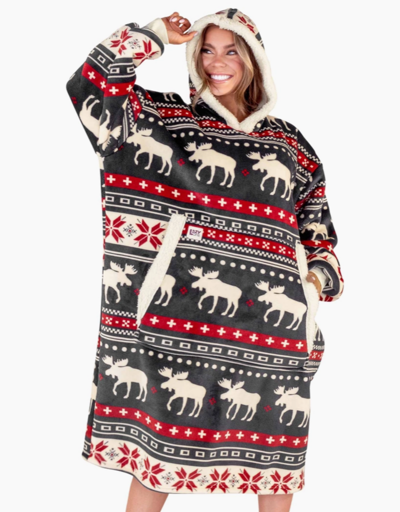Lazy One Lazy One* Cabin Fair Isle Blanket Hoodie (Pre-Order Closes 11/17)