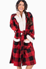 Lazy One Lazy One* Red Plaid Women's Bathrobe (Pre-Order Closes 11/17)