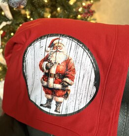 Gildan Red Santa Fleece Blanket *Retail $35*