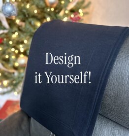 Gildan Black *Design Your Own* Fleece Blanket
