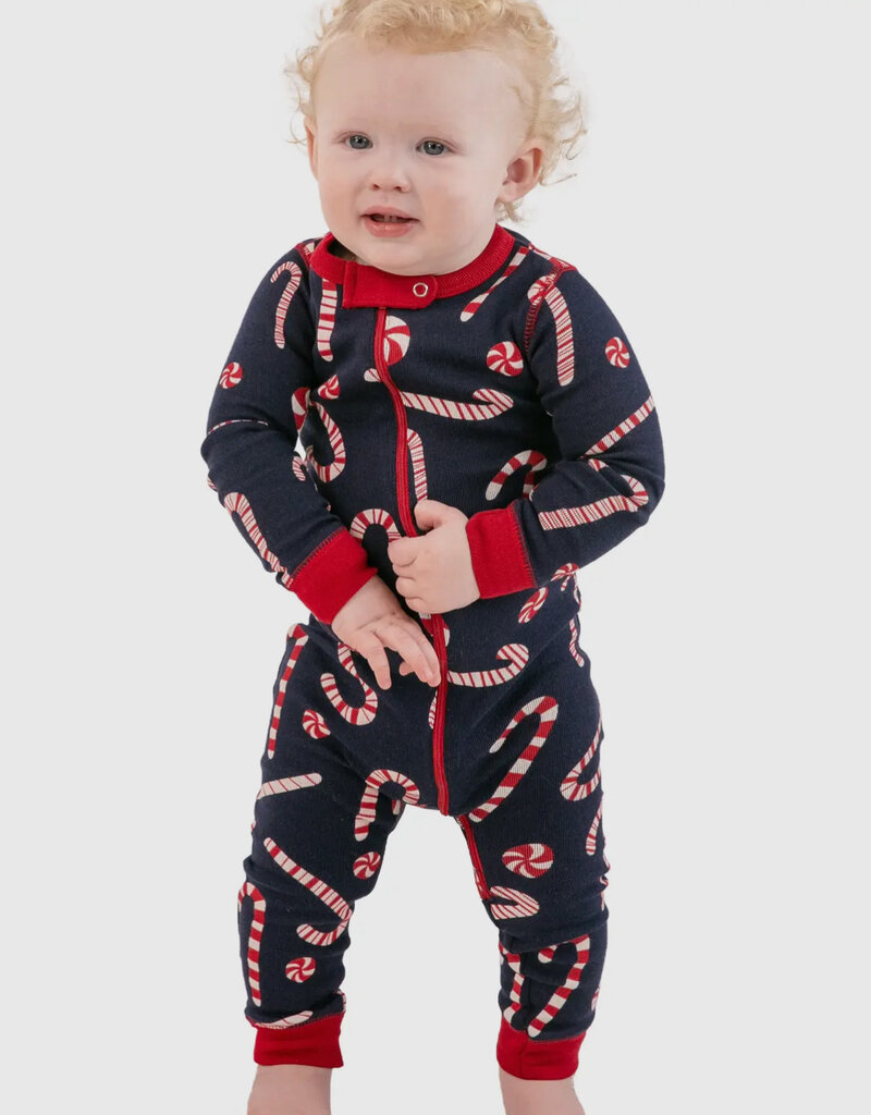 Lazy One Lazy One* Candy Cane Unionsuit (Pre-Order Closes 11/17)