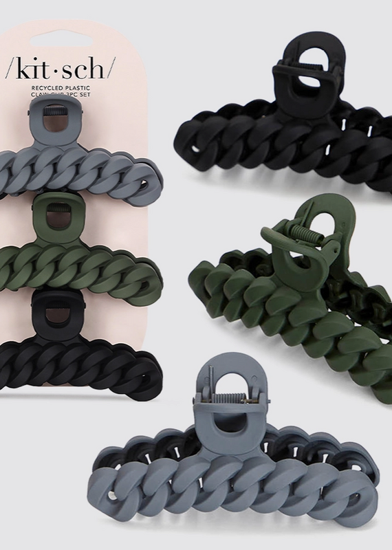 Kitsch *SALE* Kitsch 3-PC Chain Claw Clip Set