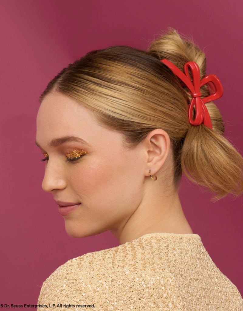 Kitsch The Grinch X Kitsch Red Bow Claw Clip
