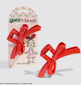 Kitsch The Grinch X Kitsch Red Bow Claw Clip