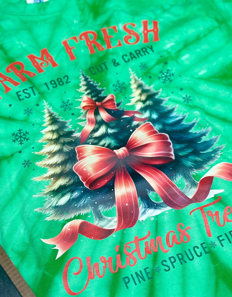 Color Tone *Pre-Order* Green Tie Dye Farm Fresh Tee (S-3XL)
