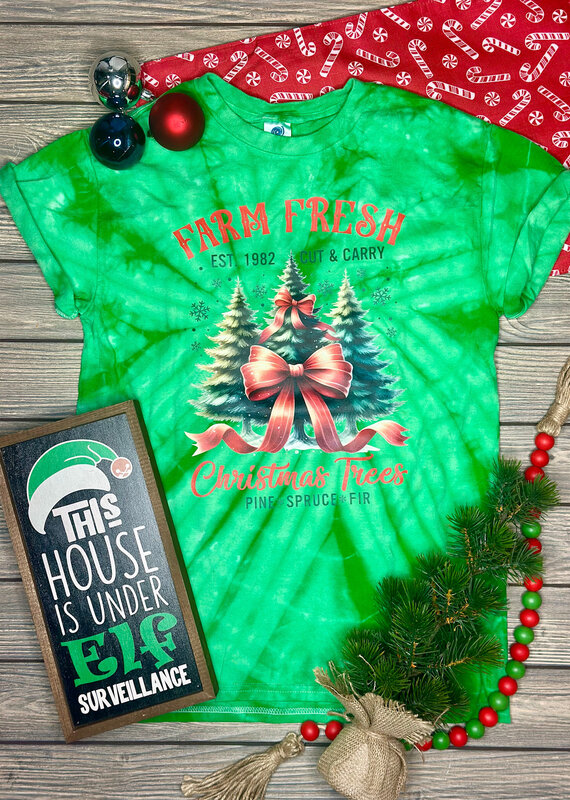Color Tone *Pre-Order* Green Tie Dye Farm Fresh Tee (S-3XL)