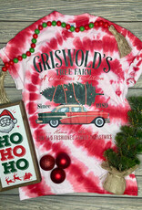Color Tone *Pre-Order* Red Tie Dye Griswold's Tree Farm Tee (S-3XL)