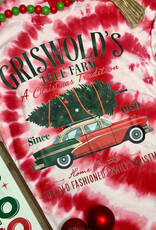Color Tone *Pre-Order* Red Tie Dye Griswold's Tree Farm Tee (S-3XL)