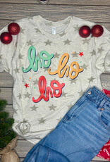 Code Five *Pre-Order* Ho Ho Ho Beige Stars Tee (S-3XL)