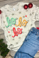 Code Five *Pre-Order* Ho Ho Ho Beige Stars Tee (S-3XL)