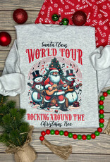Gildan *Pre-Order* Gray Santa's World Tour Crew (S-3XL)