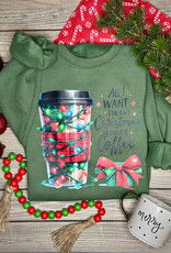 Gildan *Pre-Order* Olive Coffee for Christmas Crew (S-3XL)