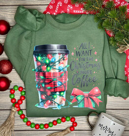 Gildan *Pre-Order* Olive Coffee for Christmas Crew (S-3XL)