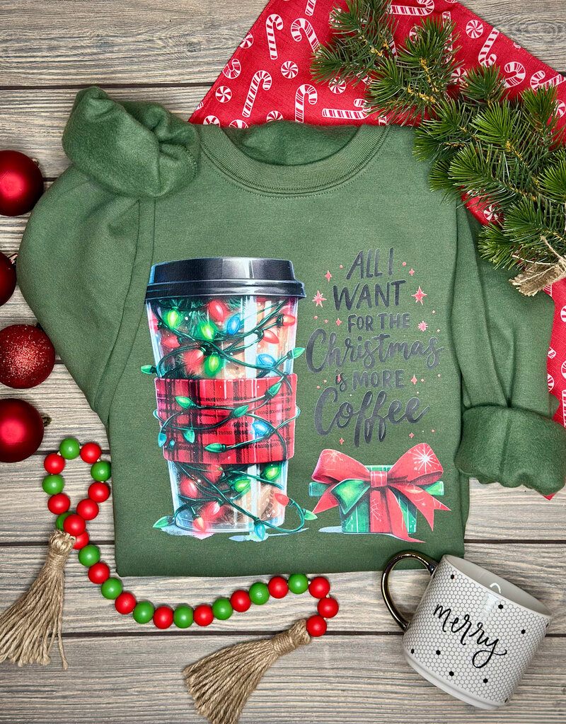 Gildan *Pre-Order* Olive Coffee for Christmas Crew (S-3XL)