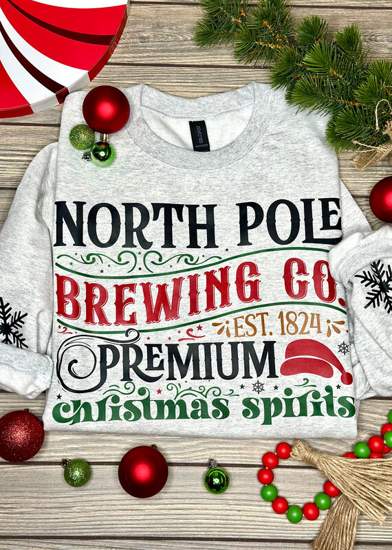 Gildan *Pre-Order* Ash Gray Christmas Spirits Crew (S-3XL)