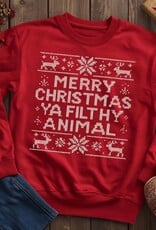 *Pre-Order* Heathered Red Filthy Animal Crew (S-3XL)