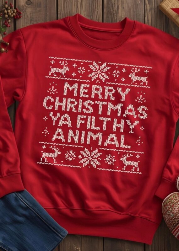 *Pre-Order* Heathered Red Filthy Animal Crew (S-3XL)