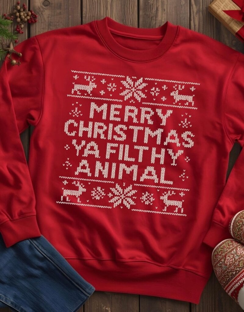 *Pre-Order* Heathered Red Filthy Animal Crew (S-3XL)