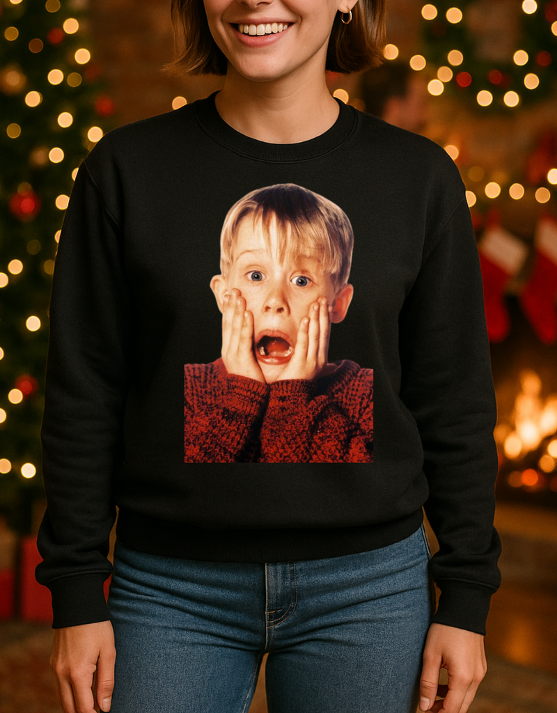 Gildan *Pre-Order* Front/Back Home Alone Era Crew (Adult + Youth)