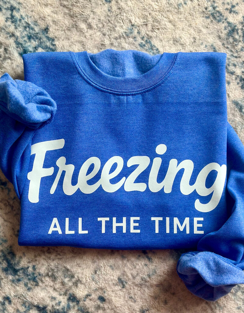 Gildan Sky Blue Freezing Crew (Small Only)