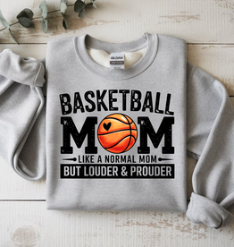 Gildan Basketball Mom Gray Crew (S-3XL)