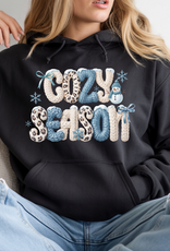 Gildan Cozy Season Faux Yarn Black Crew (S-3XL) *Pre-Order Closes on 1/8/26*