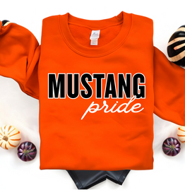 *IN STOCK* Orange Mustang Pride Crew Sweatshirt (S-3XL)