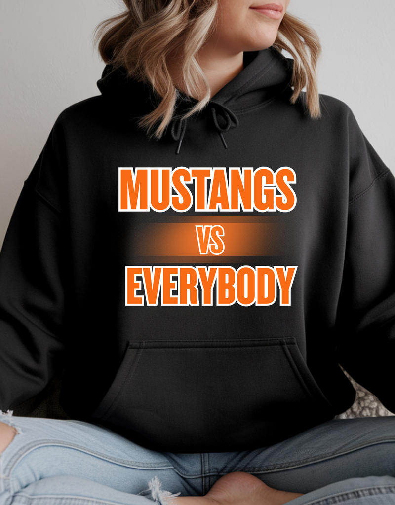 Gildan MUSTANGS vs EVERYBODY (Pre-Order Hoodie/Crew/Tee)
