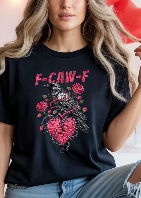 Gildan Black F-Caw-F Crow Tee (S-3XL)