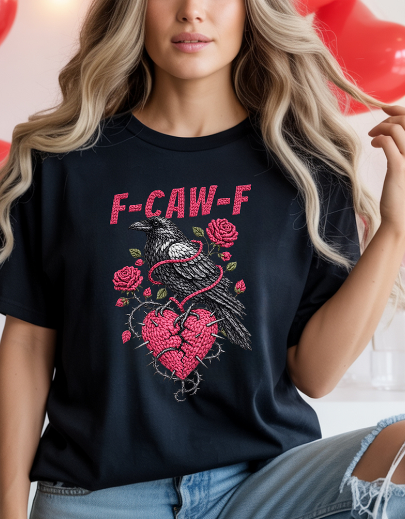 Gildan Black F-Caw-F Crow Tee (S-3XL)