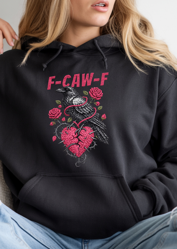 Gildan Black F-Caw-F Crow Hoodie(S-3XL)