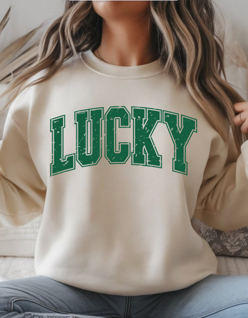 Gildan Distressed Lucky Sand Crew (S-3XL)